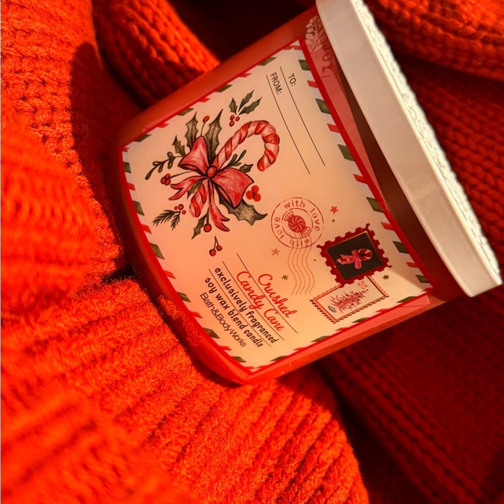 Nwt Bath & Body Works Crushed Candy Cane Candle